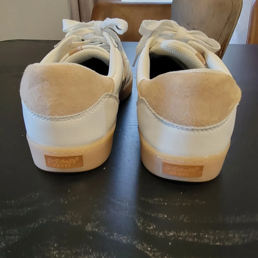 Dr. Scholl's White and Tan Women's Sneakers - Picture 5 of 8